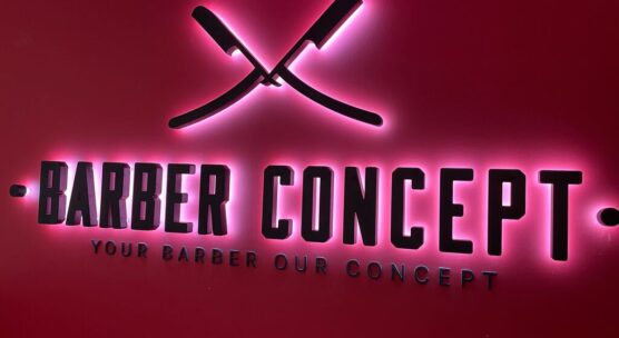 lumineux lettres backlight P3 barber concept